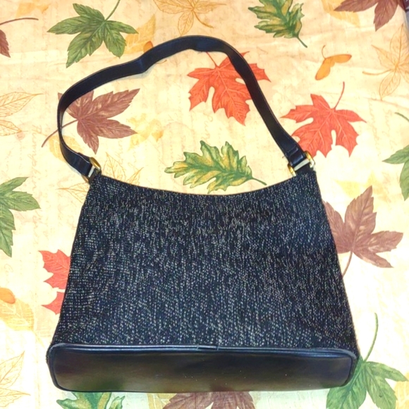 #VINTAGE #BUENO Embroidered Multi-Print Fabric Satchel# - Picture 10 of 13